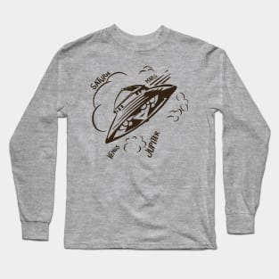 Vintage Ufo Long Sleeve T-Shirt